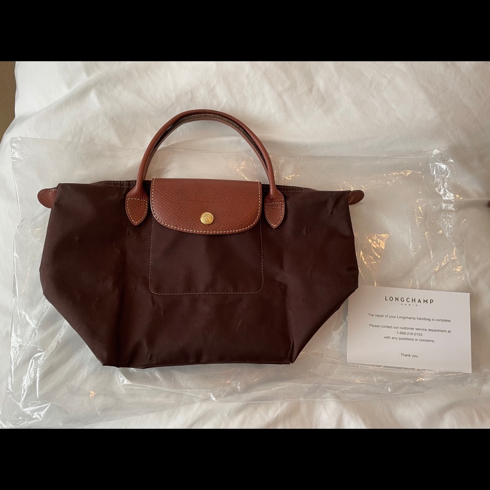 Longchamp Le Pliage MADE IN FRANCE brown small